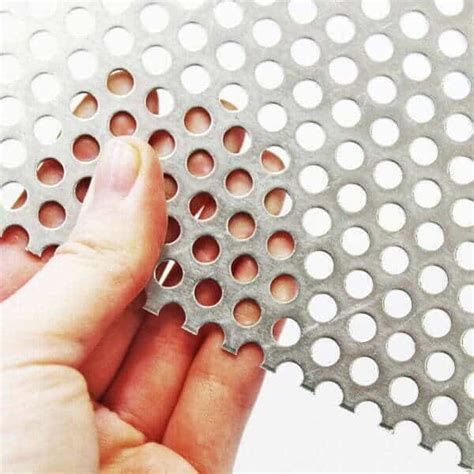 round metal plate with holes